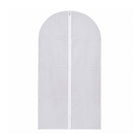 Front view of the space-saving foldable suit cover on a clean white background.