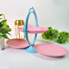 Base view of foldable fruit plate with non-slip underside