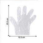 Pack of 100 disposable plastic gloves, durable and easy to wear