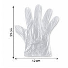 Packaging of disposable plastic gloves for hygienic tasks