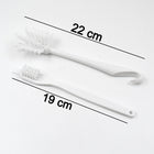 Cleaning brush on kitchen surface for effective cleaning