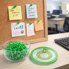 Push pin set neatly arranged for office and classroom use