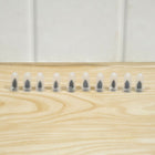 Set of black tire repair nails for vehicles