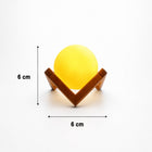 Rechargeable LED moon lamp emitting ambient light