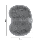 Silicone bathroom foot scrubbing mat detail