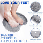 Silicone bath foot scrubber mat used for foot massage