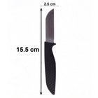 Close-up of sharp stainless steel blades in the 12-piece set