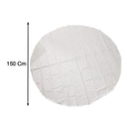 Multipurpose white round table mat, stylish and protective