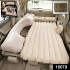 Product composite of portable inflatable car mattress with accessories