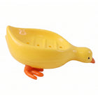 Child-friendly duck soap holder for bathroom decor