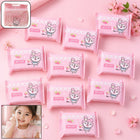 Cartoon printed kids disposable wet wipes for gentle cleaning
