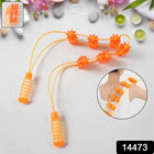 Close-up view of the manual back massage roller rope mechanism