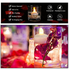 Battery-operated floating LED candles for water surfaces
