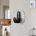 Strong transparent self-adhesive wall hook for home organization