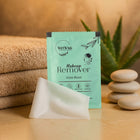 Travel-friendly makeup wipe in portable packaging
