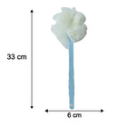 33cm long handle shower brush in use