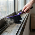 Durable cleaning brush ideal for window tracks, tiles, and corners home improvement