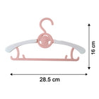 Kids closet hanger made of durable plastic with vibrant colors