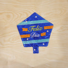 Blue star foil balloon decorating a party