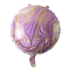 Easy-to-use round foil balloon for parties