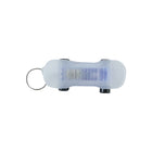 Mini skateboard shape LED keychain attached to keys