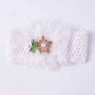 Lightweight baby headband for daily wear, floral design and stretch fit