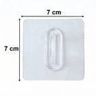Versatile transparent wall hook for various surfaces