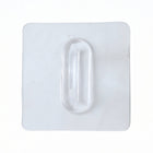Self-adhesive transparent loop wall hook for home organization