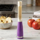 Easy apple corer and slicer for kitchen use