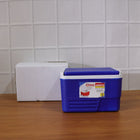 camping friendly ice storage container blue
