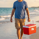 Strong plastic portable 6 litre cooler for outdoor activities