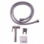 Health faucet with double lock hose in bathroom