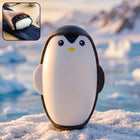Close-up of penguin-shaped lint roller