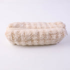 Stylish soft plush cosmetic pouch for skincare and accessories