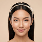 Comfortable lightweight pearl hairband for women