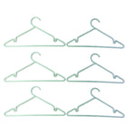 Cloth hangers used for wardrobe organization and space saving