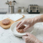 Clear disposable gloves ideal for household and kitchen cleaning