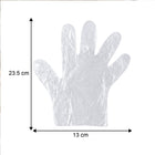 Plastic gloves in a pack, suitable for restaurants and food prep