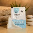 Open pack of Snow veil wipes