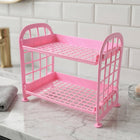 Space-saving plastic storage shelf for small spaces