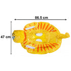 Easy-to-inflate kids swim ring suitable for pool and beach