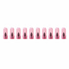 Pink tubeless tire repair nail with packaging for roadside repair kit