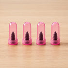 Pink screw-style tubeless tire repair nail for quick puncture fixes
