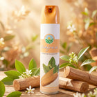 Sandalwood air freshener in compact spray bottle