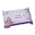 Baby wipes ideal for diaper changes and face cleaning
