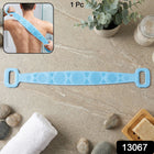 Silicone back scrubber belt hanging for storage