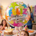 Cheerful fiesta-themed foil balloon for celebrations