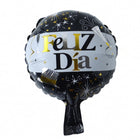 Wall decor with black gold foil balloon