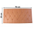Bedroom decorative foam wall tile in brown 69x35cm